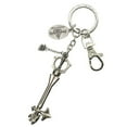 thumbnail image 1 of Kingdom Hearts Sleeping Lion Pewter Key Ring, 1 of 3