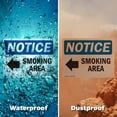 thumbnail image 5 of (2 Pack) Smoking Area [Left Arrow] Sign, 5 of 7