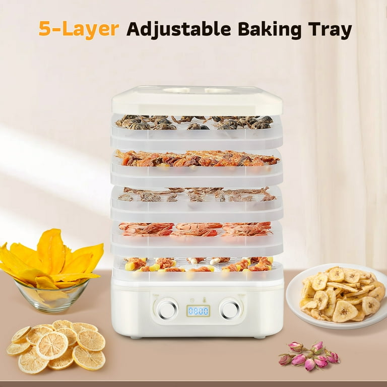 Cook's Companion® Turbo Dehydrator w/ Five Stackable Trays & Two Herb  Screens 