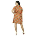 thumbnail image 6 of Bimba Women Printed Kaftan Dress Short Beach Cover Up Tunic Rayon Caftan, 6 of 6