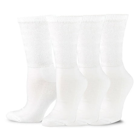 Navy Cotton Socks - TeeHee Viscose from Bamboo Diabetic Crew Socks 3-Pack