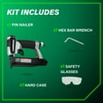 thumbnail image 5 of Metabo HPT Pin Nailer, Pro-Preferred Pneumatic Power Nailers for Cabinets, Trim, and Crafting, Makes Invisible Holes, Lightweight 2.0 lbs Tool, 23 Gauge, 5/8" to 1-3/8" Headless Micro Pins, NP35A, 5 of 11