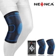 thumbnail image 1 of Neenca 2 Pack Knee Compression Sleeve, Knee Braces for Knee Pain Women Men, Knee Support for Weightlifting Gym, 1 of 7