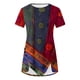 thumbnail image 5 of Fiudx Ofertas y Liquidaciones Blusa Casual de Manga Corta con Estampado de Botones y Cuello Redondo para Mujer, 5 of 5
