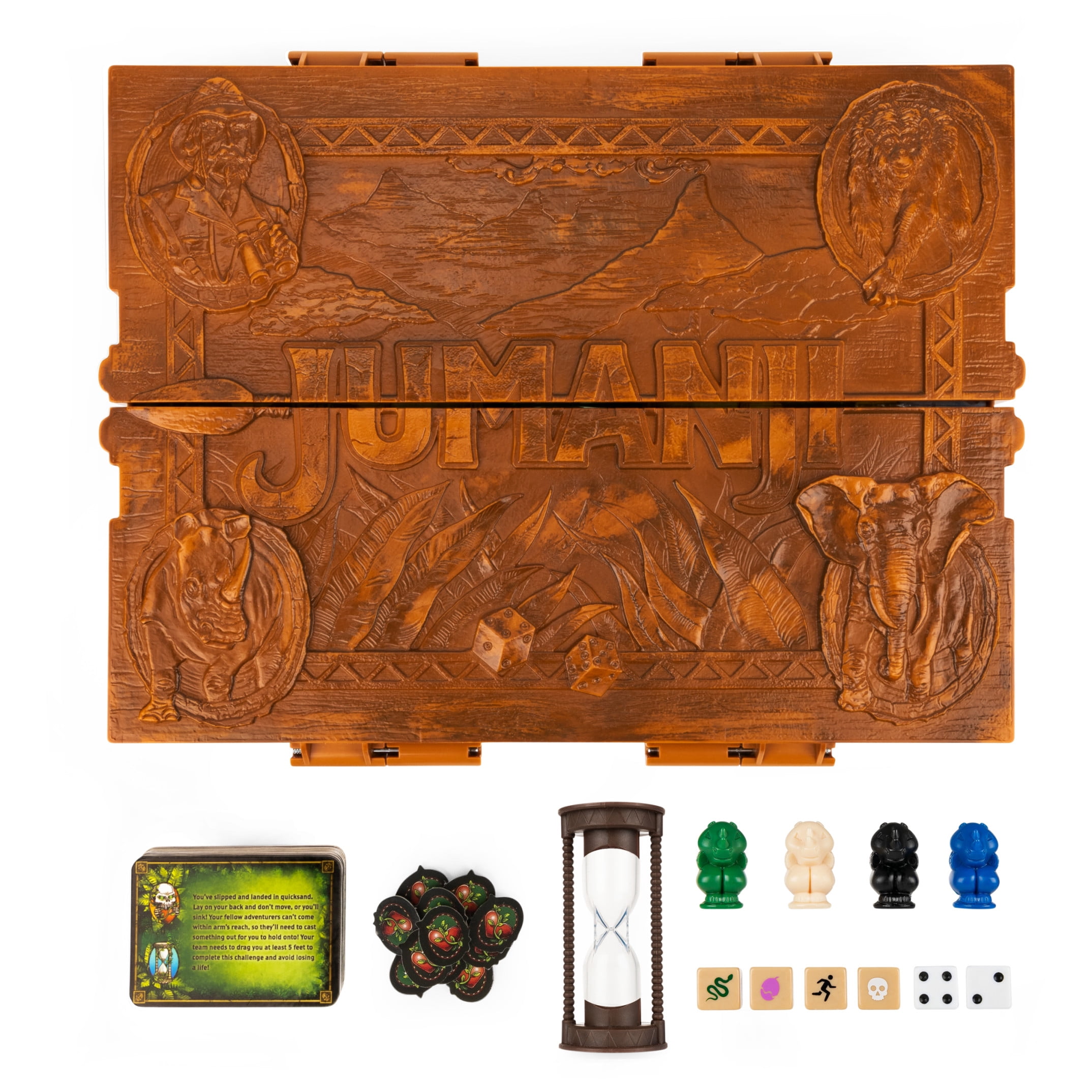 Jumanji Deluxe Game, Immersive Electronic Version of The Classic Adventure Movie Board Game, With Lights and Sounds, Family Game Night Game for Kids & Adults Ages 8 and up