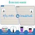 thumbnail image 3 of Fridge Black Whiteboard Calendar Set (3-Pack) - Magnetic Weekly Board, Refrigerator Planner Calendar, List and 6 Markers - Reward Chore Chart for Kids, Teens, Adults, Family, 3 of 7