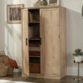 thumbnail image 2 of Sauder La Collection Aspen Post Meuble de rangement en Finition Prime Oak, 2 of 9