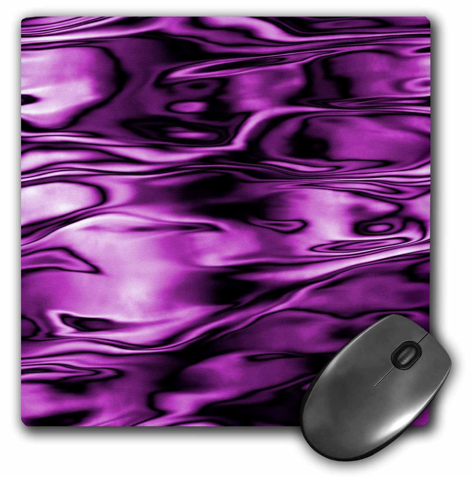 3dRose Purple Liquid Metal Look One Dimensional, Mouse Pad, 8 by 8