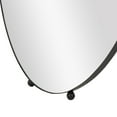 thumbnail image 6 of DecMode 32" x 69" Silver Metal Oval Freestanding Floor Mirror with Ball Feet, 6 of 11
