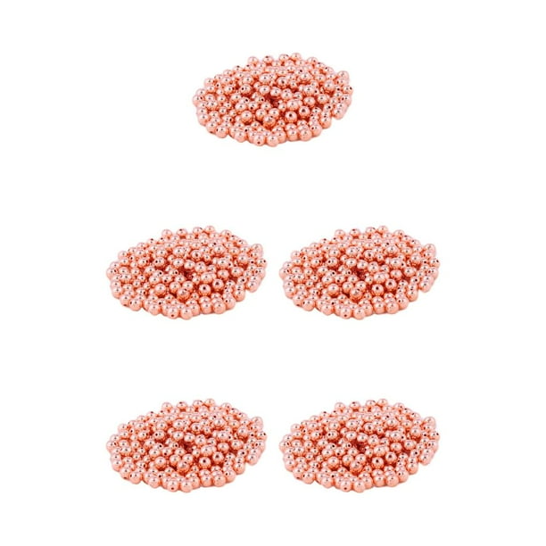 Bewildely Cuentas espaciadoras de 200 Uds., superficie galvanizada lisa de 4mm, suministros para manualidades, accesorios pequeños para pulsera, collar, Type2 NO2 Bewildely CBP439314