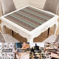 thumbnail image 6 of Traditional Boho Pattern Anti-Skid Rubber Table Topper 31.5x31.5 Inch Mahjong Playing Mat with Quiet Surface for Card Games Board Games and Game Nights, 6 of 7