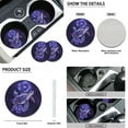 thumbnail image 5 of Renewold Sea Turtle Rose Galaxy Violet Car Seat Covers Set 11 PCS, with Soft Breathable Steering Wheel Seat Belt Covers Coasters Keychain Universal Fit for Most Vehicles, 5 of 7