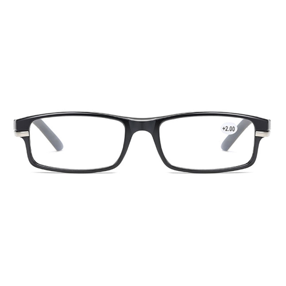 3 Pairs of Retro Lightweight Presbyopic Glasses +3.00, Spring Hinge Rectangular Black Reading Glasses 3.00 for men and women