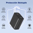 thumbnail image 4 of 1 Hora Cargador Tipo C Carga Rapida, PD 30W Cargador USB C para IP 15/15Pro, Samsung Galaxy S23/S22/, 4 of 7