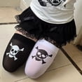 thumbnail image 6 of Womens Stretchable Over Knee Socks With Skull Print Soft Nylon Fabric Thigh High Stockings For Halloween Costume Parties, 6 of 9