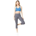thumbnail image 4 of Women's Buttery Soft Capri Activewear Leggings, Charcoal, L, 4 of 5