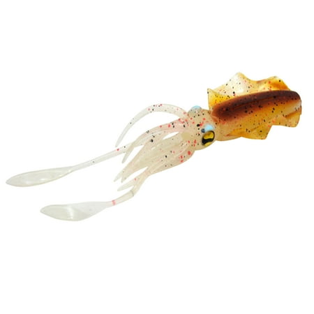 Ke1Clo Squid Luminous Bait 15.5cm Sea Fishing Ship Fishing Fake Bait Squid Sea Soft Bait Iron Dish Fishing Bait Fake Bait Biomimetic Bait Wish List Coupons For Members