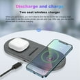 thumbnail image 4 of FDGAO Dual 20W Wireless Charger 2 in 1 Fast Charging Pad Mat for iPhone 15 14 13 12 11 XS 8Plus, Airpods, Samsung Galaxy/Note (NO AC Adapter), 4 of 9