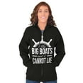 thumbnail image 3 of I Like Big Boats and I Cannot Lie Unisex Fleece Graphic Zip Up Hoodie Brisco Brands 2X, 3 of 5