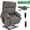 Brown, variant on GAKMCIL Large Dual Motor Infinite Position Power Lift Chenille Recliner Chair with Heating and 3 Massage 8 vibrating nodes(back,lumbar,thighs,legs), 3 Timing function, Steel Cup Holders, Gift (Beige)