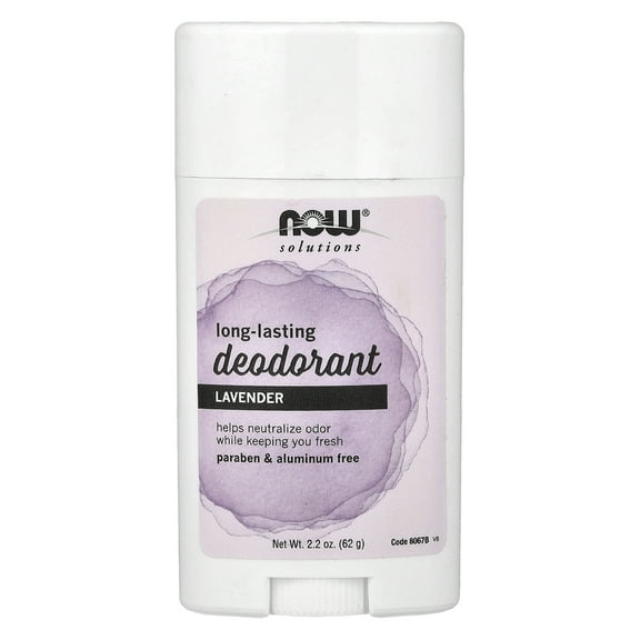 NOW Foods Solutions, Long-Lasting Deodorant, Lavender, 2.2 oz (62 g)