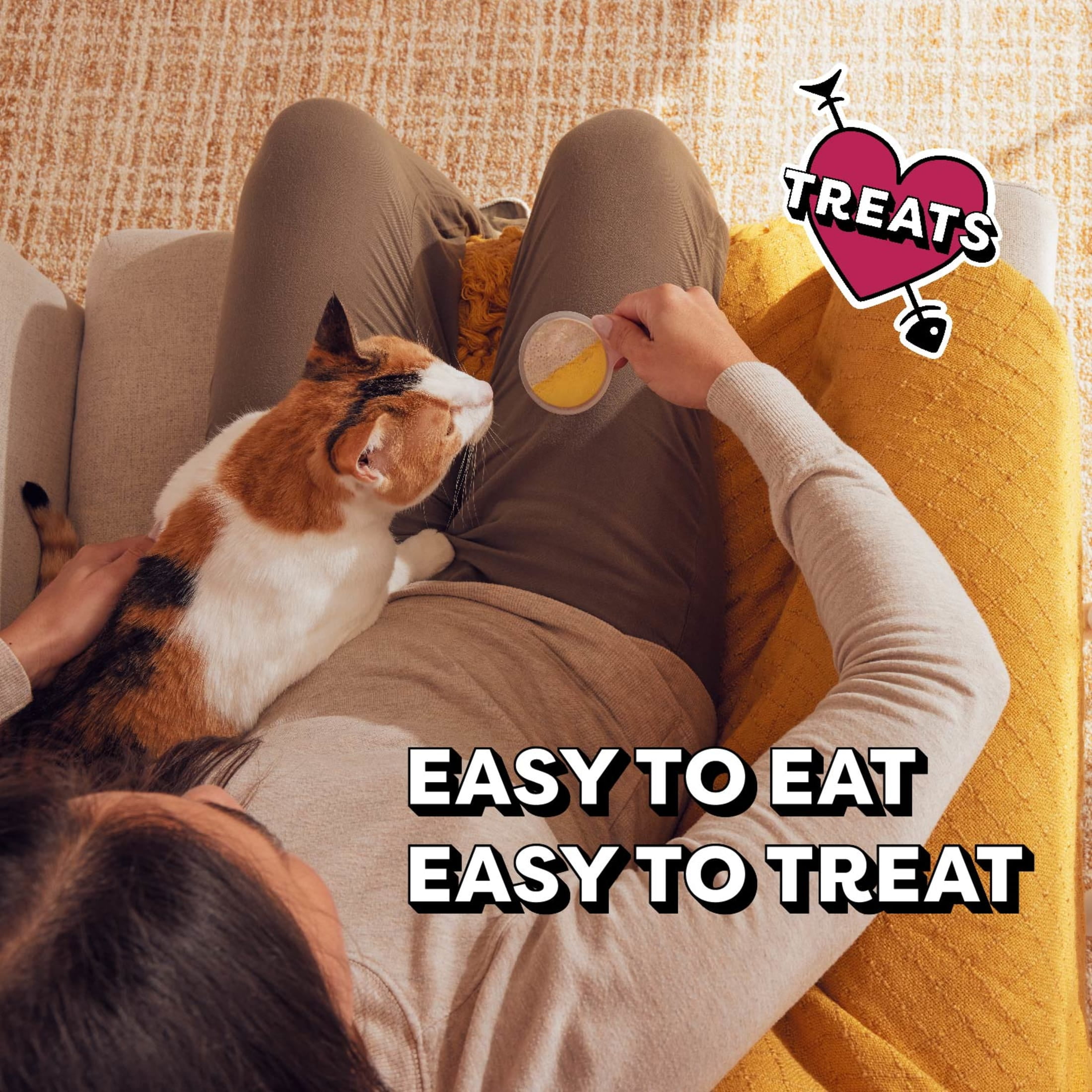Temptations Lickable Spoons Wet Cat Treat, Tasty Chicken and Cheesy Cheese, 10 Grams, Pack of 4