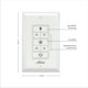 thumbnail image 3 of Interruptor de Pared Universal para Ventilador de Techo Hunter Blanco 99815, 3 of 5