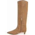 thumbnail image 3 of Franco Sarto Women's Martin Pointed Toe Knee High Boot Tuscan Taupe Suede 6.5M, 3 of 5