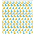 thumbnail image 3 of Ambesonne Rubber Duck Shower Curtain, Hearts Print, 69"Wx84"L, Yellow Blue, 3 of 3
