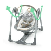 Ingenuity Boutique Collection Deluxe Portable Baby Swing, Bella Teddy, Unisex, for Infants 0-9 Months