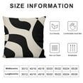 thumbnail image 5 of JEUXUS  Black White Geometric Modern Abstract Neutral Art Throw Pillow Cover, Abstarct Art Throw Pillow Case Home Living Room Bedroom Patio Couch Decor,Women Gifts (Black), 5 of 5