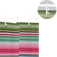 thumbnail image 5 of FREEAMG Shower Curtain for Bathroom Waterproof Fabric, Mexican Serape Colorful Stripes Shower Curtains Bathtub Curtain with 12 Hooks, 60"x 72" for Bath Hotel Room, 5 of 6