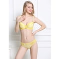 thumbnail image 4 of Conjunto de sujetador y ropa interior sexy a rayas con encaje y cierre ajustable, 4 of 4