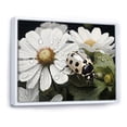 thumbnail image 2 of Designart "Blooming Ladybug: Nature'S Enigma I" Ladybug Floater Framed Wall Art Living Room, 2 of 5