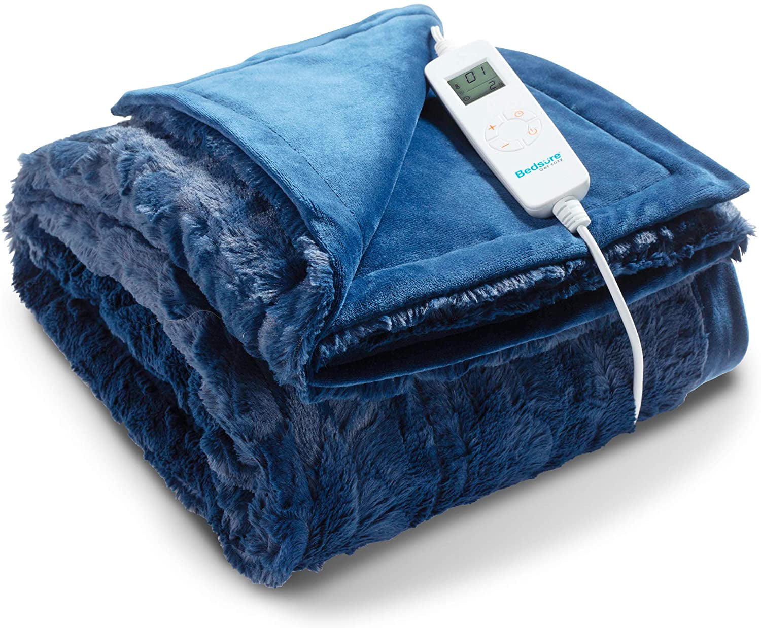 Bedsure Heated Blanket Throw Electric - with 6 Heat Setting, Fast - Heating  Blanket 1/2/3/4 H Timer, Auto - Off, Low Voltage Fuzzy Super Soft Flannel  