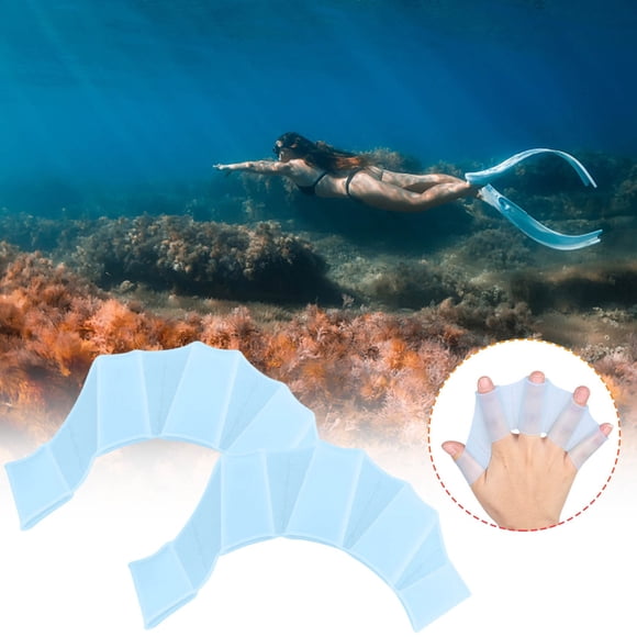 Aletas de Natación de Mano Aletas Dedo de Natación Guantes Palmeados Guante Plus Plus Tubo de Neón
