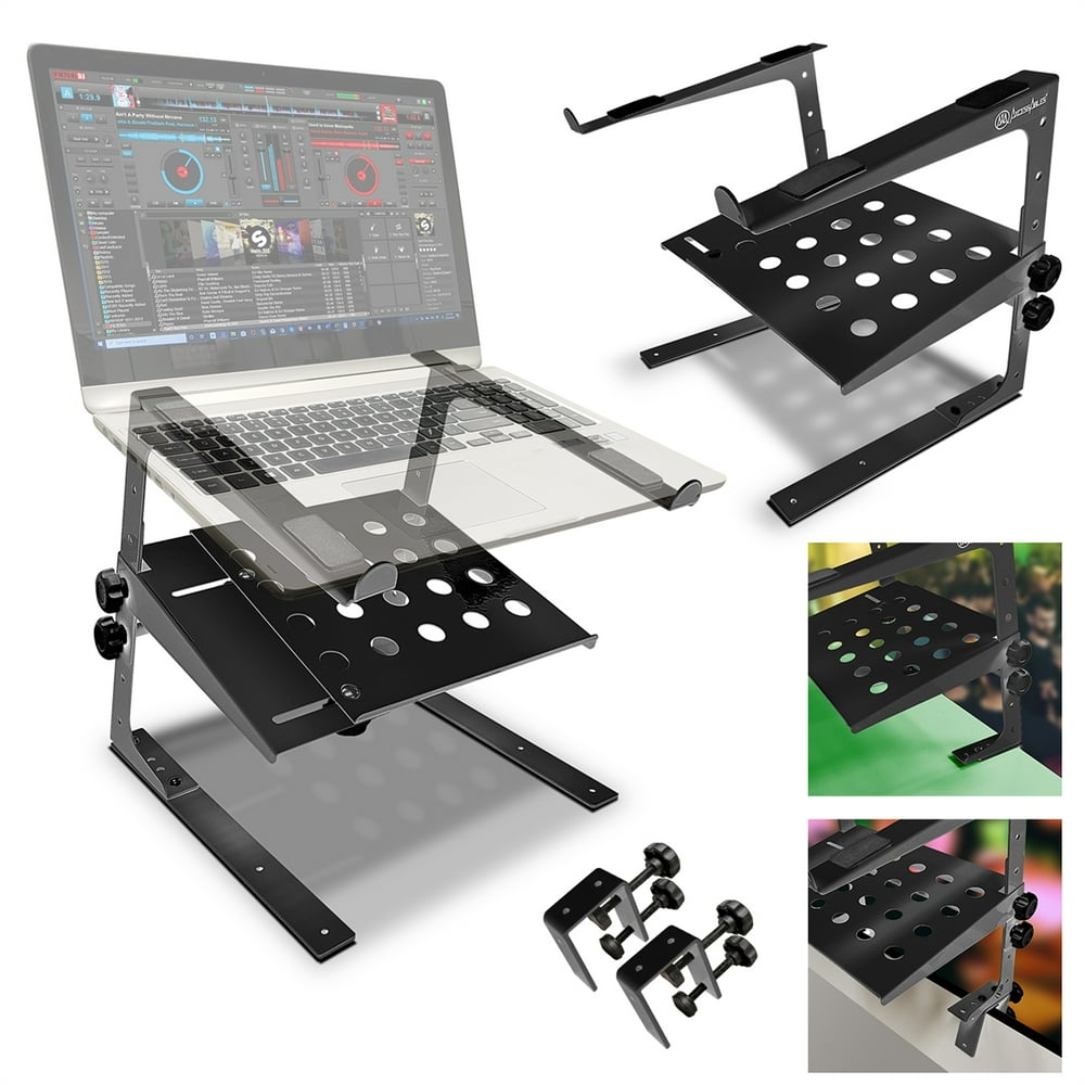 AxcessAbles LTS03 TwoTier Height & Width Adjustable Tabletop Stand