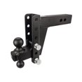 thumbnail image 1 of Bulletproof Hitches Trailer Hitch Ball Mount HD256 For 2-1/2 Inch Receiver; Lockable Lock Sold Separate; 22 000 Pound Gross Trailer Weight; Adjustable 6 Inch Drop/6 Inch Rise; Non Swivel, 1 of 12