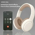 thumbnail image 5 of Intelligent Noise Reduction Over Ear Wireless Bluetooth Headphones, HiFi Sound, 30H Battery Life, AUX Cable, Bluetooth 5.3, 40mm Moving Coil Unit, Foldable, Support Wired Wireless Modes, for Games, 5 of 7