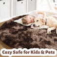 thumbnail image 2 of Shag Area Rugs for Living Room 8'(Round), Soft and Fluffy Shaggy Carpet for Pets, Machine Washable Floor Rugs for Living room, 2 of 8