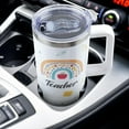 thumbnail image 3 of Teacher Tumbler 40 oz Tumbler with Handle and Straw Lid Leak Proof - Best Teacher Ever Coffee Mug Insulated for Hot Cold Iced Drink - Mother''s Day Teacher Gifts for Women Birthday Appreciation Cup, 3 of 5