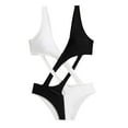 thumbnail image 4 of Monokini para mujer Yuyangstore traje de baño con cuello en V profundo M, 4 of 8