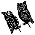 thumbnail image 4 of 2pcs Owl Yard Stake Lawn Stake Acrylic Inserted Sign Garden Inserted Ornament, 4 of 6