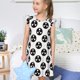 thumbnail image 4 of Fotbe Gear Tools Vestido de Dormir para Niñas de 3 a 10 Años, Mangas Cortas, Estilo Princesa, Pijama Camisón con Mangas Voladas-Medium, 4 of 6