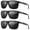 Grey+Grey+Grey, variant on [3 Pairs] Premium Polarized Fashion Glasses for Men Trendy Versatile Vintage Men'S Fashion Glasses Lightweight PC frame Colored Lens for Accessories Matching Clothes Sports Casual Wear