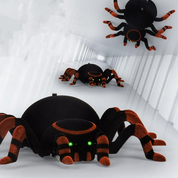 Pekkaxy Wall Climbing Spider Toy, Remote Control, Dual Mode, Light Up, Rechargeable, Christmas Gift
