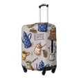 thumbnail image 2 of Balery Antique Vintage Teapot Coffee Grinder Luggage Cover Protector, Scratch And Dirt Resistant, Fits 18-32 Inch Luggage - Small, 2 of 9