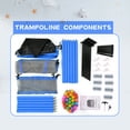 thumbnail image 5 of CZBZ 55'' Toddler Trampoline with Safety Enclosure Net, 4.5FT Indoor Mini Trampoline for Kids Ages 1-8, Small Outdoor Full Anti-Rust Baby Trampoline, Gifts for Boys, Girls, 5 of 14