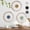 large white wheel, variant on Round Farmhouse Wall Decor with 6 Piece Interchangeable Flowers 12'' Medallion Wood & Metal Rustic Wall Art for Living Room Bedroom Kitchen Bathroom Dining Room Home Decorations