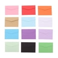 thumbnail image 1 of 120Pcs Mini Envelopes Small Greeting Message Letter Stationary Storage Paper Gift (Random Color), 1 of 9